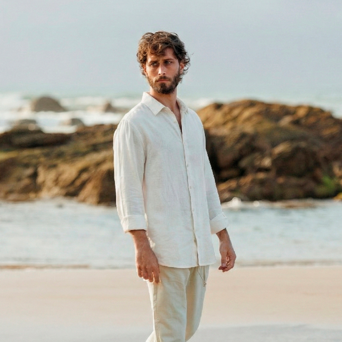 Camisa de Linho Minimal