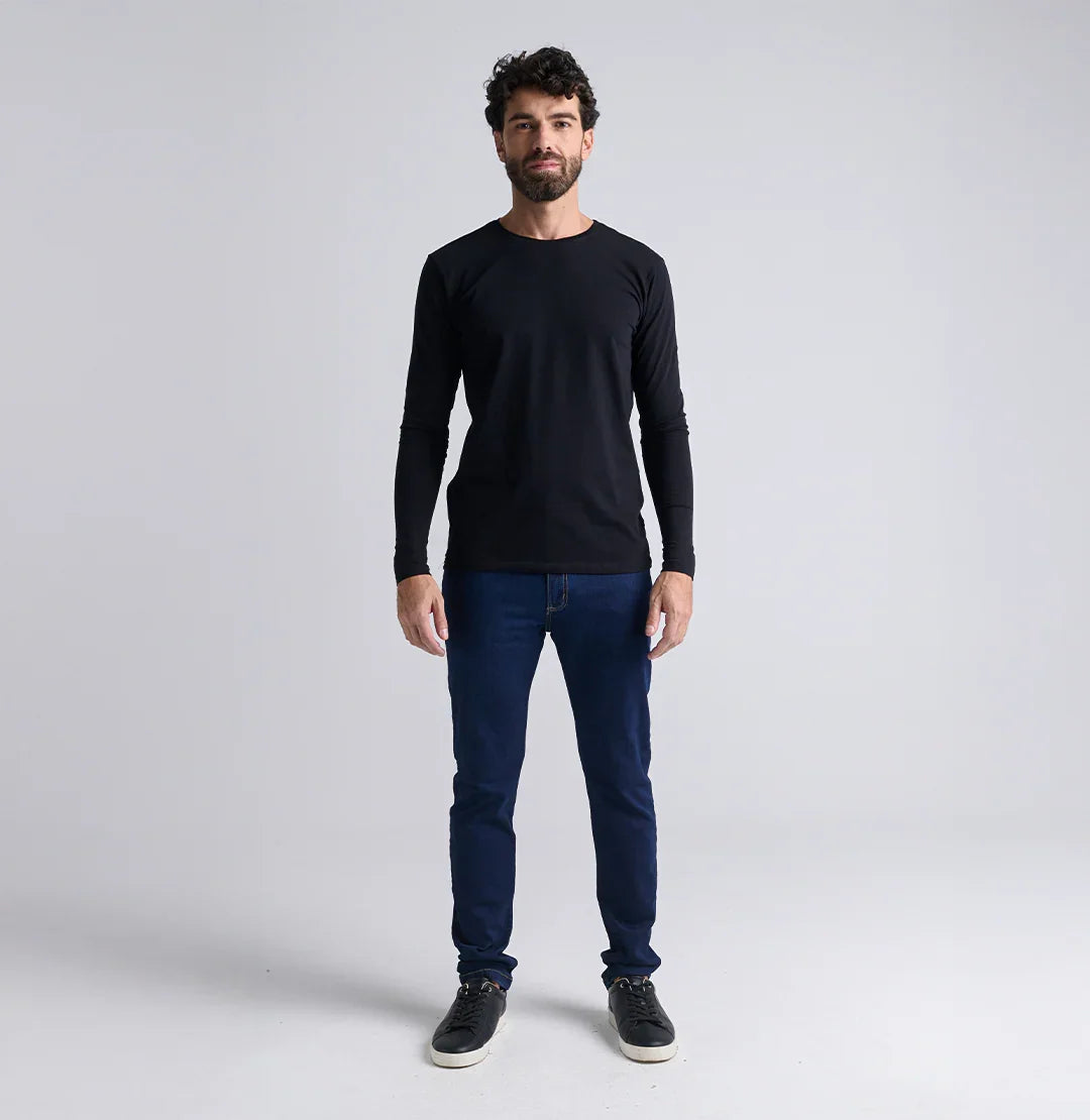 Kit 3X Camiseta de manga longa