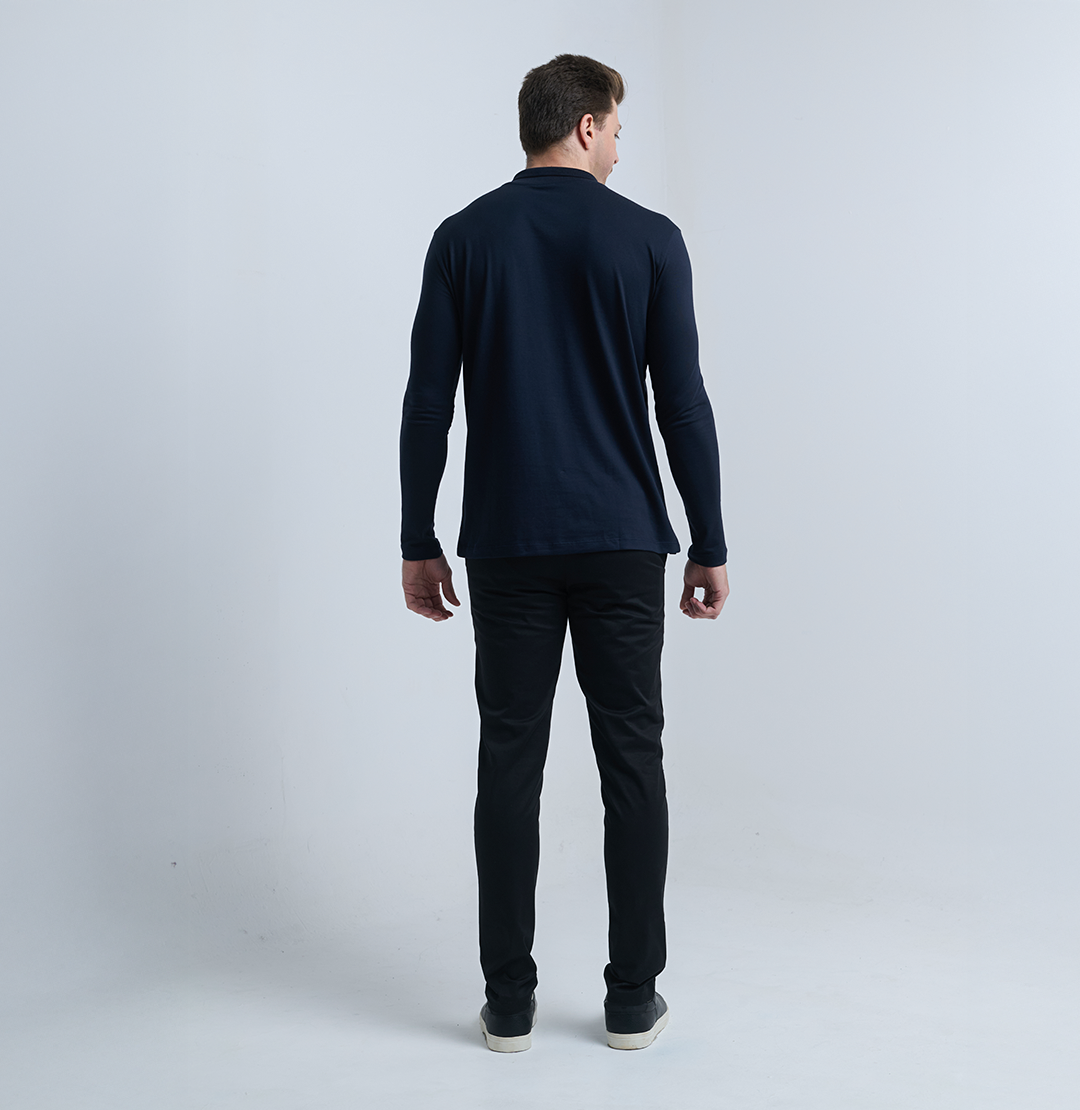 Camisa Polo Manga Longa